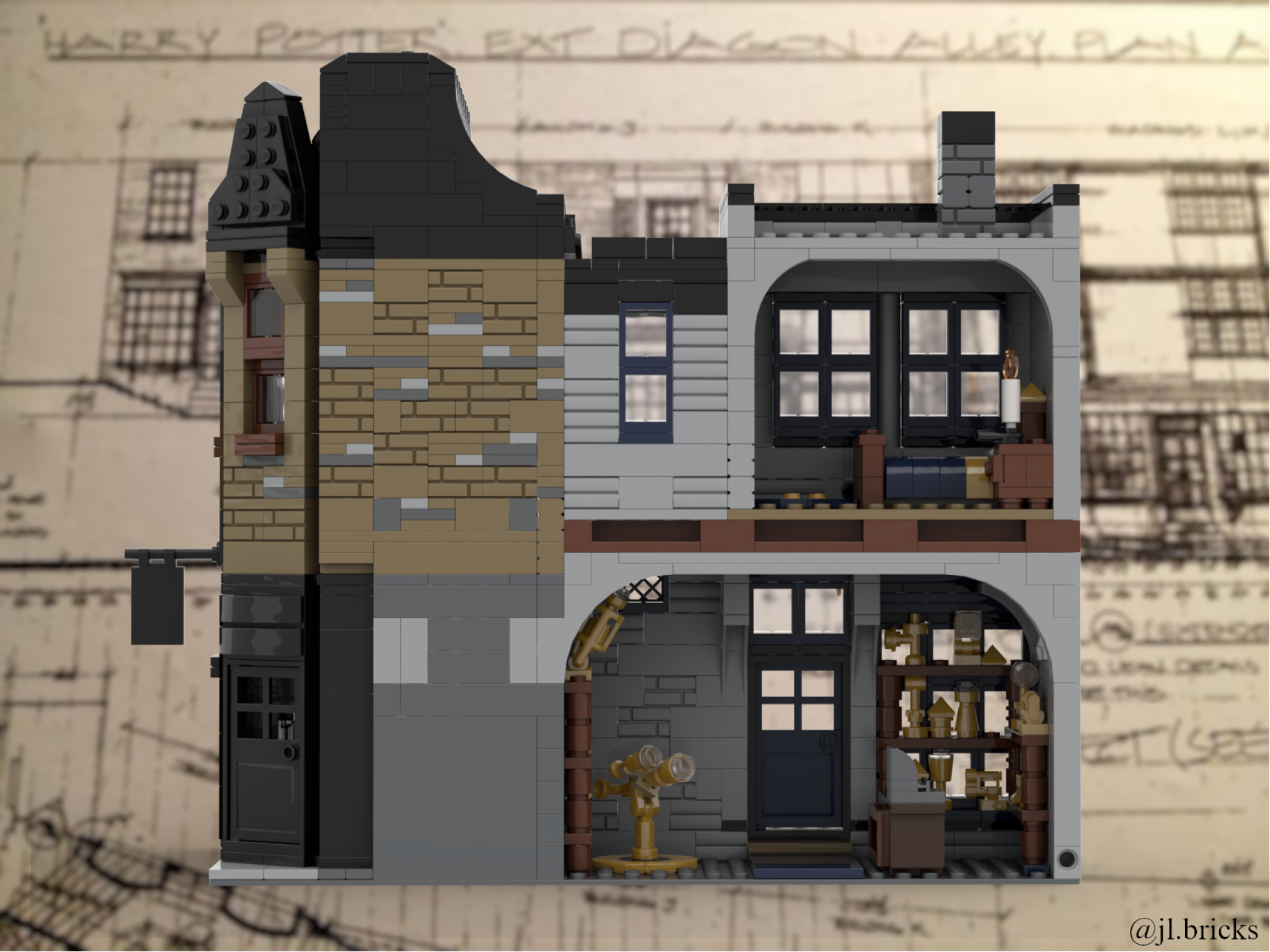 Lego® Instructions Leaky Cauldron & Wiseacre's Wizarding Equipment