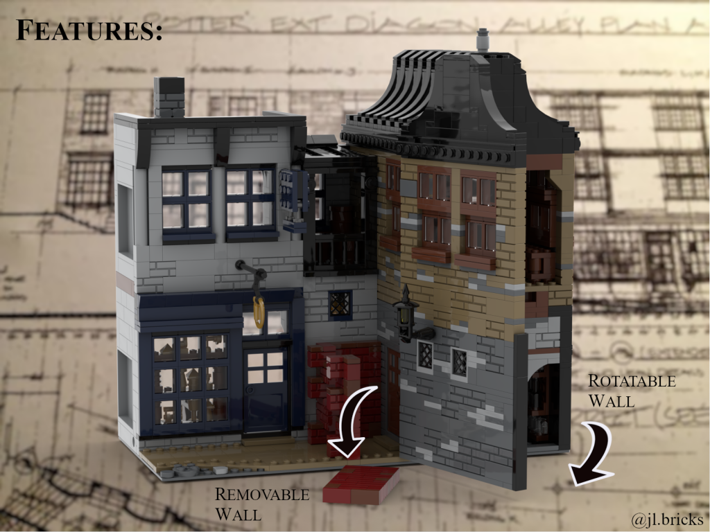 Lego® Instructions Leaky Cauldron & Wiseacre's Wizarding Equipment