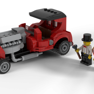 Instructions V8 HotRod 8 Stud Scale – Red Hardtop by @Brick.Mocman