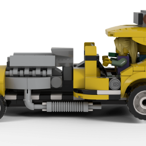 Lego® Instructions V8 HotRod 8 Stud Scale – Yellow Taxi Cab Hardtop by @Brick.Mocman