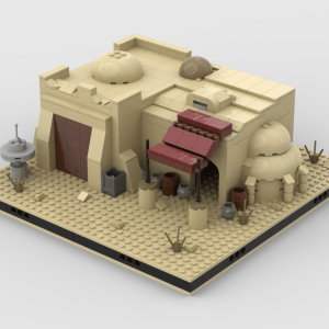 Lego® Instructions Desert Pub #4 for a Modular Desert space village