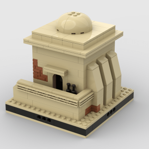 Lego® Instructions Desert House #6 for a Modular Desert space village