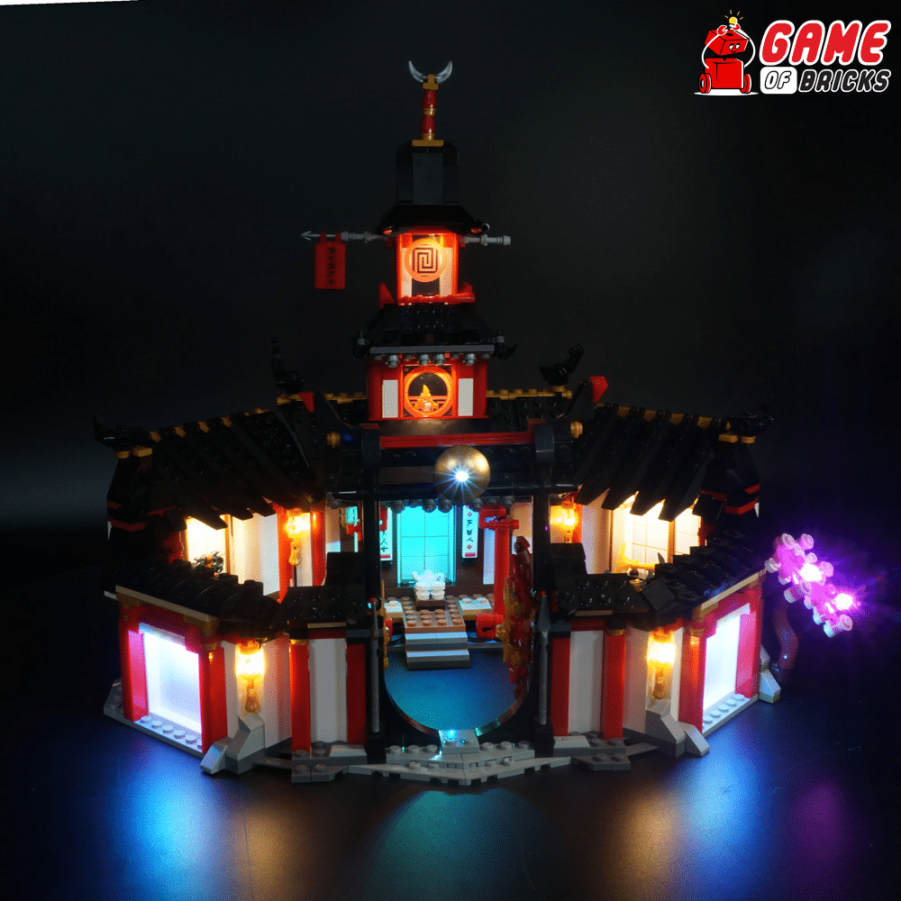LED Licht Set Für 70670 LEGO Ninjago Monastery of Spinjitzu Kit mit Anleitung