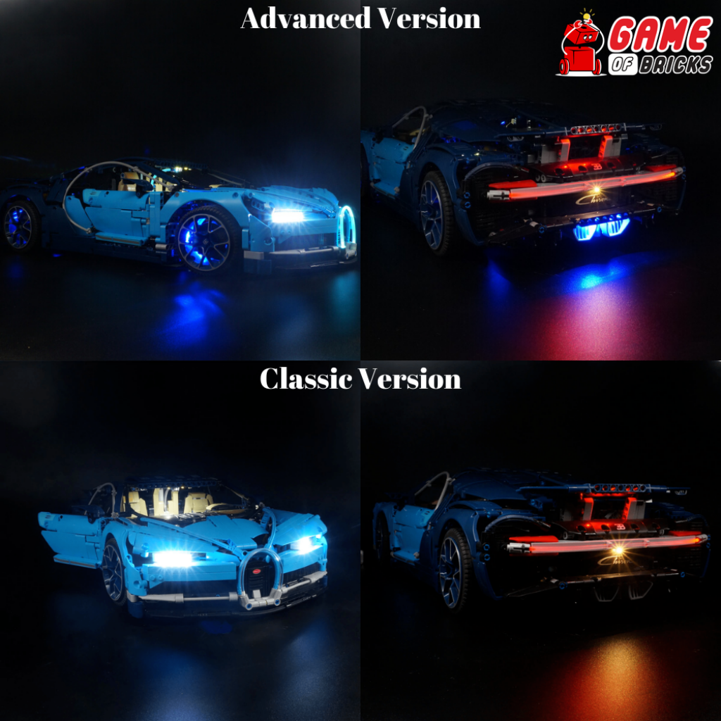 LED Light Kit for LEGO® Bugatti Chiron 42083