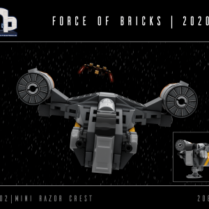 Force of Bricks | Mini Razor Crest (fobswm002) | digital instructions | 2020