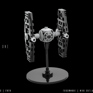 Force of Bricks | Mini Outland TIE Fighter (fobswm001) | digital instructions | 2020