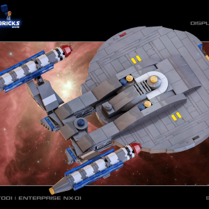 Force of Bricks | Enterprise NX-01 NX Class Exploratory Cruiser (fobst001) | digital instructions | 2019