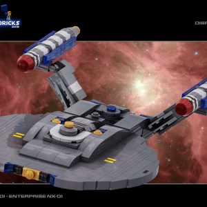 Force of Bricks | Enterprise NX-01 NX Class Exploratory Cruiser (fobst001) | digital instructions | 2019