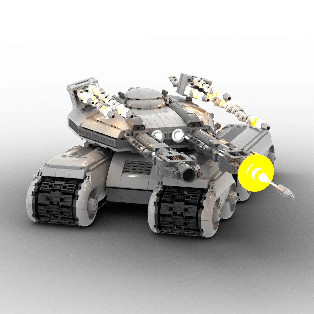 Command and Conquer: Red Alert 2 custom Prism Tank (MBT) Lego building  block C&C