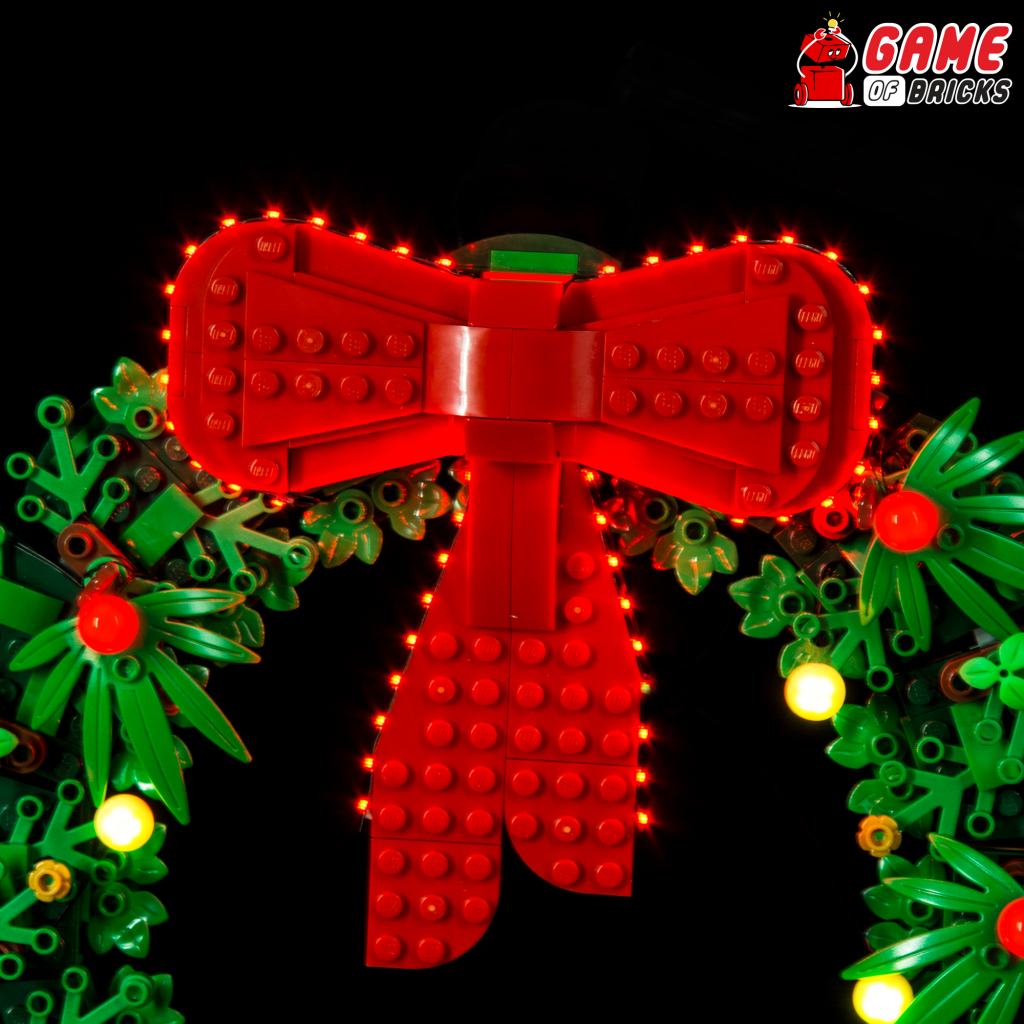 lego wreath lights
