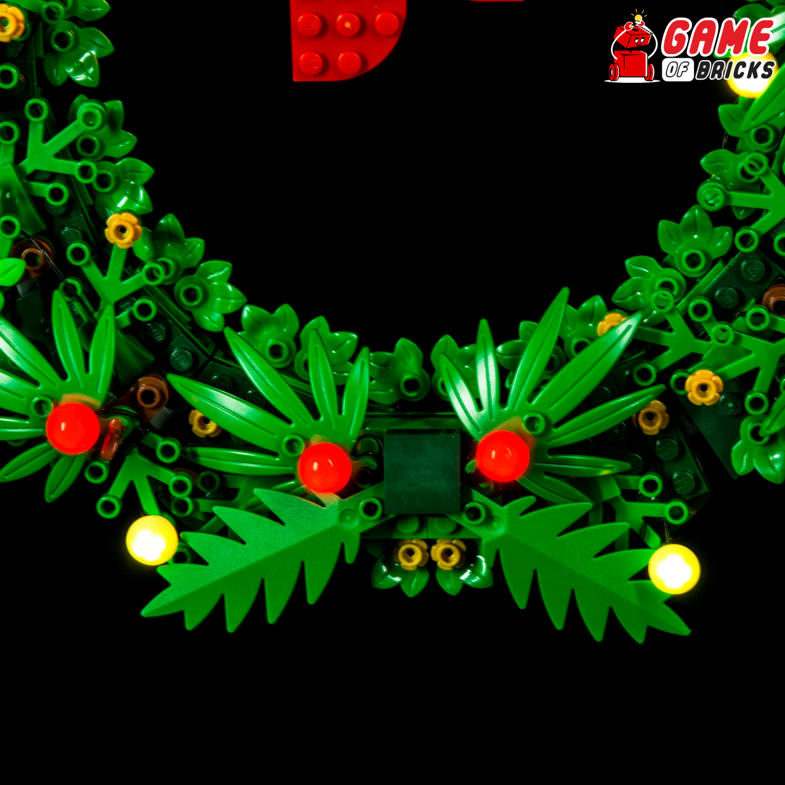 lego wreath lights