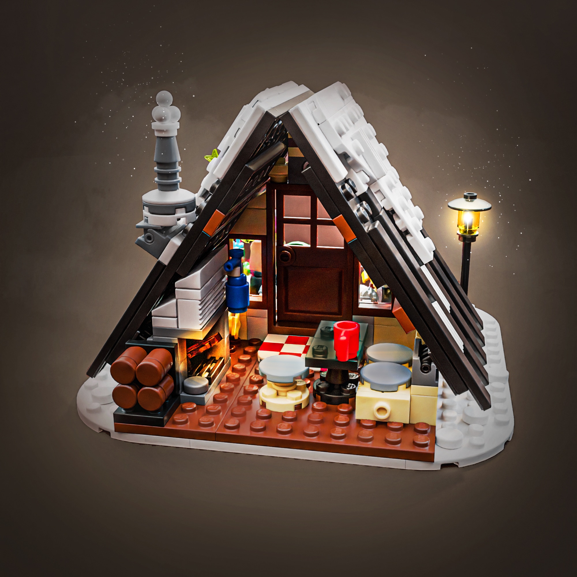eskalere Lav en seng agitation Lego® Instructions Winter Cottage