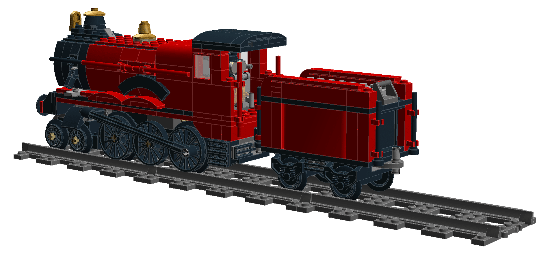 LEGO MOC HP - Motorized Hogwarts Express (75955) by moonmanbricks