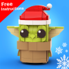 (Free Instructions) Baby Yoda Christmas edition