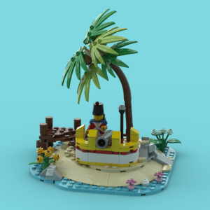 Lego® Instructions Island gun position