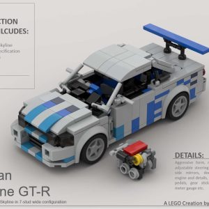 Lego® Instructions Nissan GTR Skyline