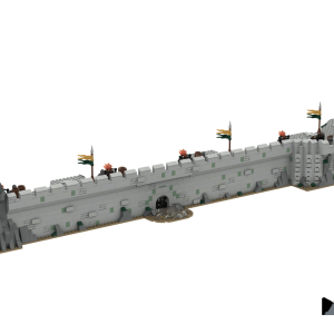 LEGO® custom instructions UCS Helm’s Deep – Deeping walls