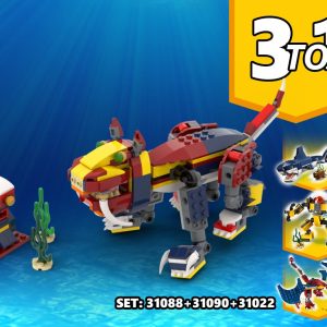 Instructions 3 TO 1 Tiger and rabbit Alternative Build | Build from set 31090 + 31088 + 31102