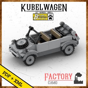 Bearly Bricks 0001a - 1:32 Kubelwagen Factory (Custom Lego® Instructions)