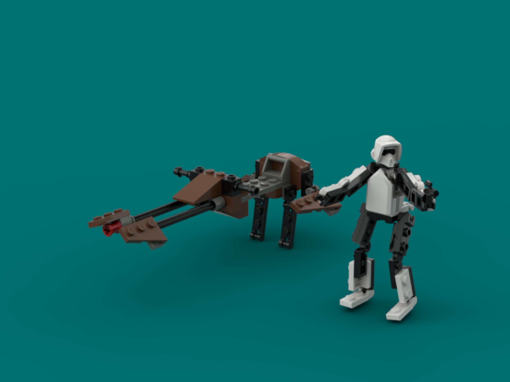 custom lego speeder bike instructions