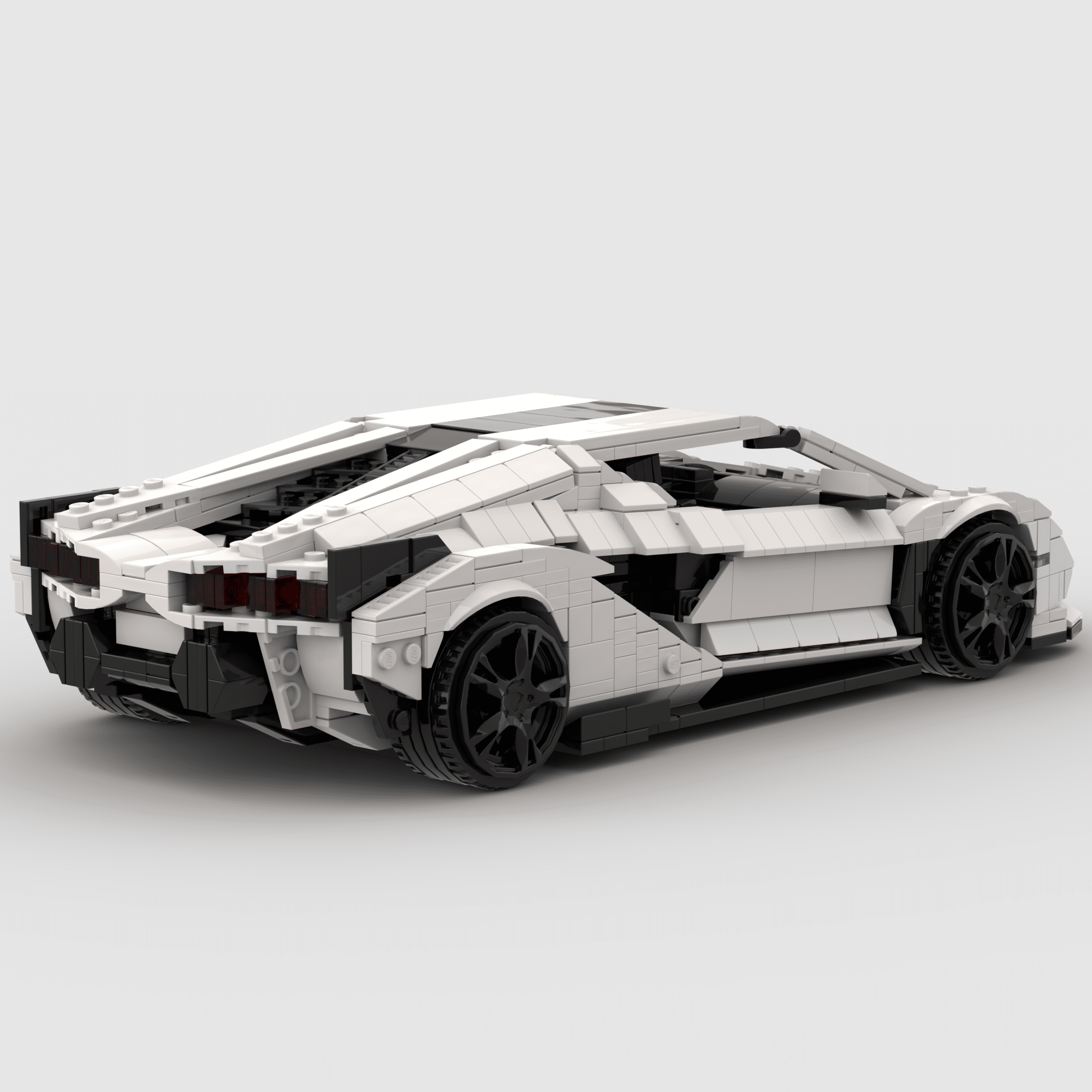 LEGO® custom instructions Lamborghini Sián FKP 37 1:16 scale (white)