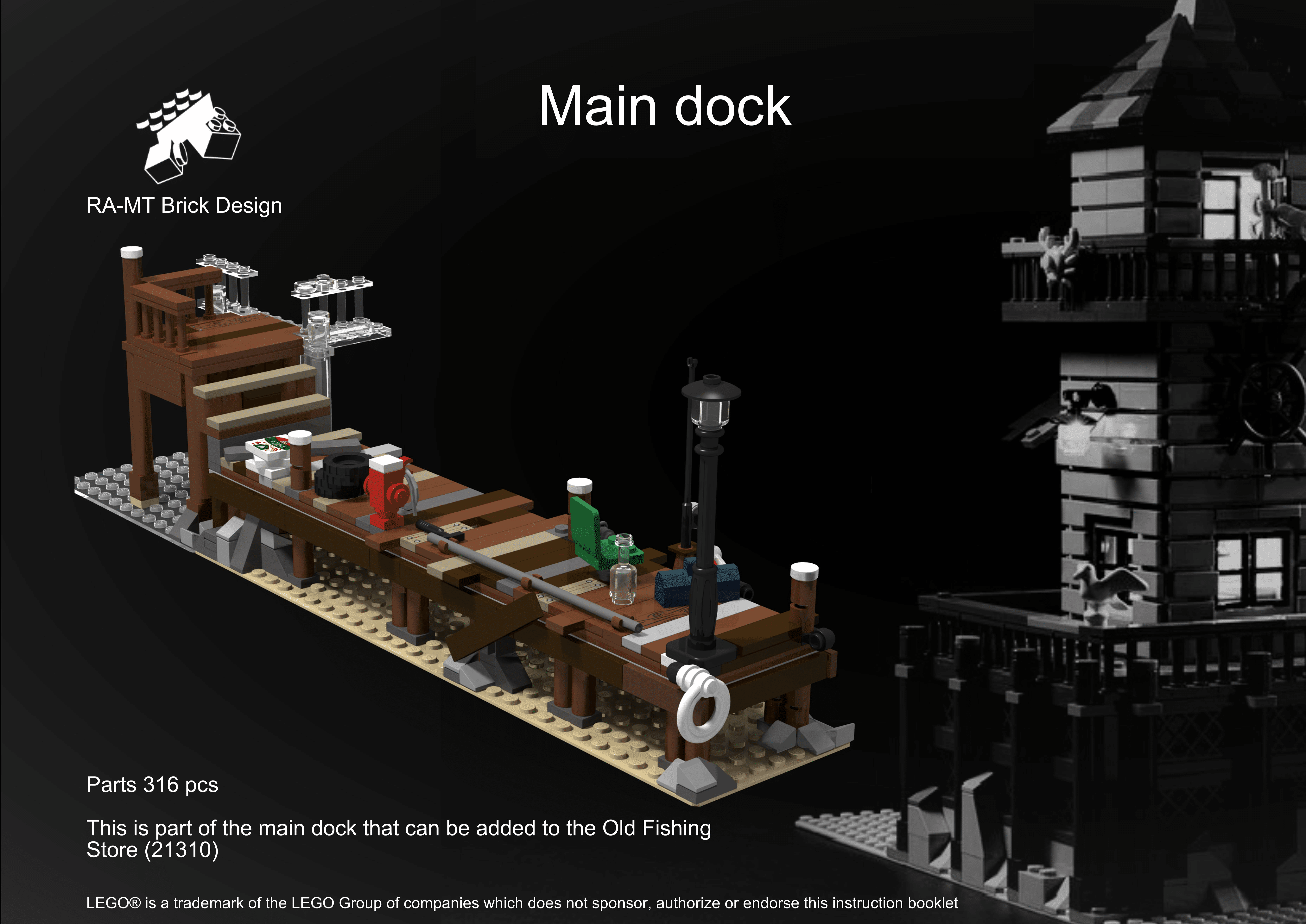 LEGO® instructions Main dock (Old Fishing Store)