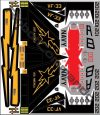 Sticker sheet for F14 Tomcat 1:40 Scale-Starfighters livery