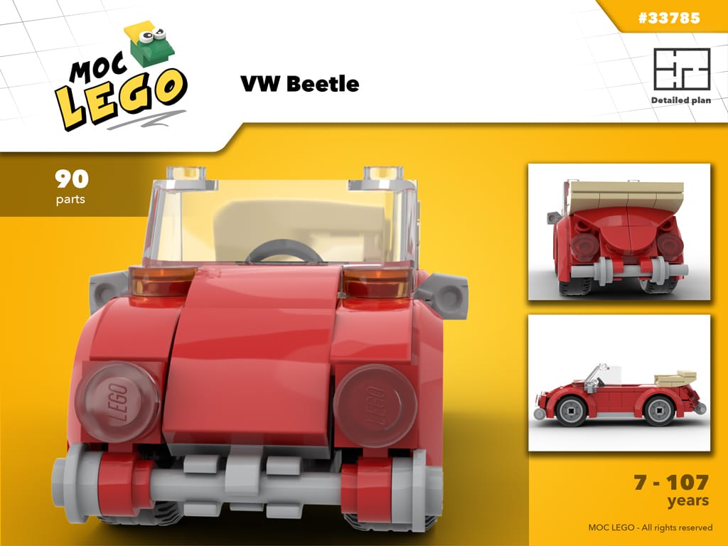 Brobrygge sikkert Men Lego® Instructions VW Beetle