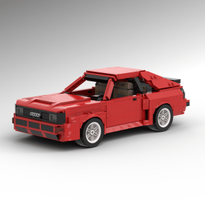 LEGO® custom instructions Audi Sport Quattro 1:15 scale