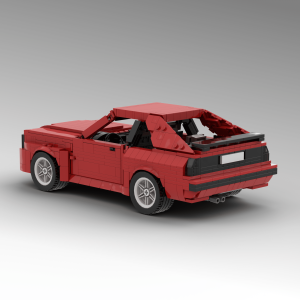 LEGO® custom instructions Audi Sport Quattro 1:15 scale