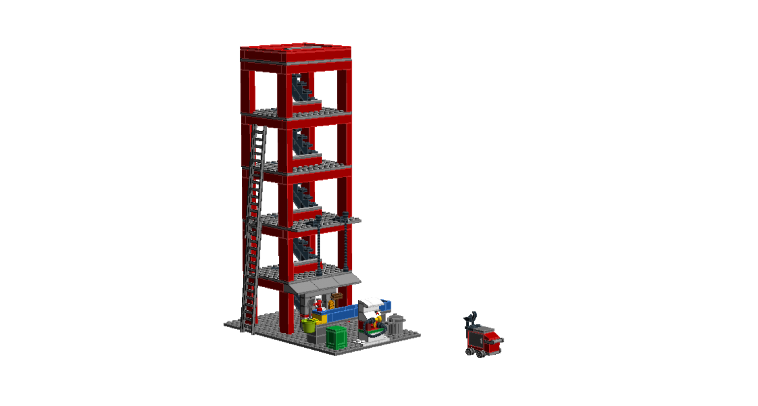 Lego® Instructions 60110 Fire station Castello di manovra