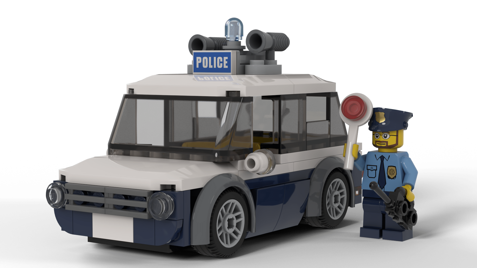tårn helt bestemt skjorte LEGO® Custom Instructions Classic Police Car