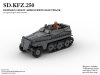 Sd.kfz.250, German light armoured halftrack instruction
