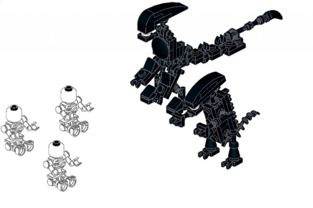 Lego Xenomorph instructions