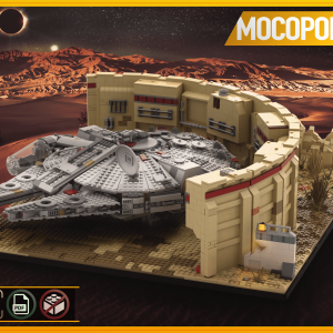 MOC Star Wars Tatooine At War Falcon Spaceport, pt. 4 instructions