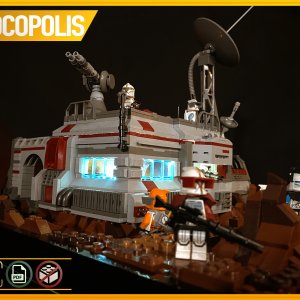 MOC Star Wars Republic Clones Base (Outpost) on Geonosis instructions