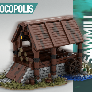 LEGO MOC Medieval Sawmill