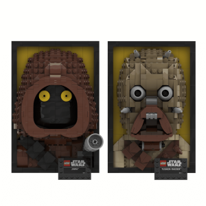 Tatooine 3D Frames - Tusken Raider and Jawa instruction