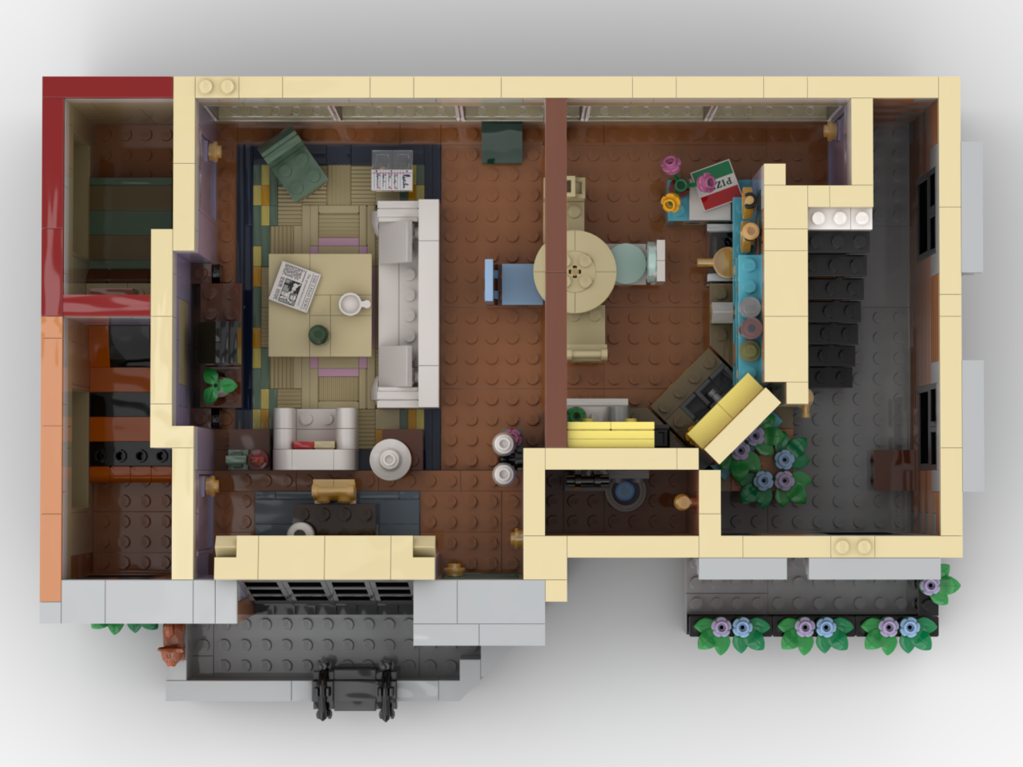 Central Perk & Friends Apartment instructions