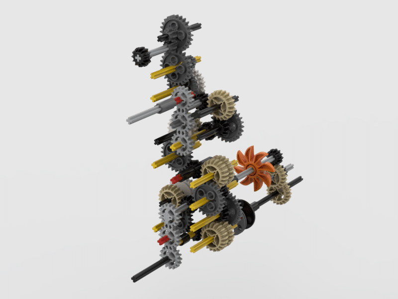 Lego technic mechanical working clock instructions - Image 3