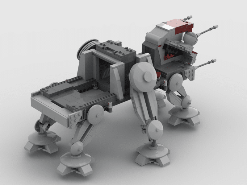 Custom LEGO Pocket Star Wars AT-TE Instructions and Parts List Only