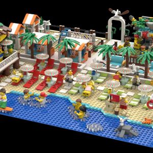 Lego® Custom Instructions – Beach Bar v2