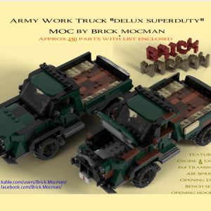 Truck - Army Deluxe Superduty (Camouflage or Green) instructions