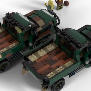Truck – Army Deluxe Superduty (Camouflage or Green) instructions