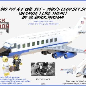 1980's Style - "Air Force One" B707 Passenger Jet Airplane instructions