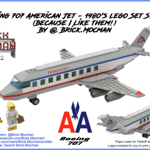 1980's Style - American Airlines  B707 Passenger Jet Airplane instructions