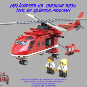 Rescue Helicopter - V3 - Red instructions
