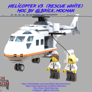 Rescue Helicopter - V3 - White instructions