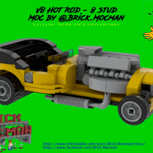V8 HotRod 8 Stud - Yellow Convertible 'Stinger' instructions