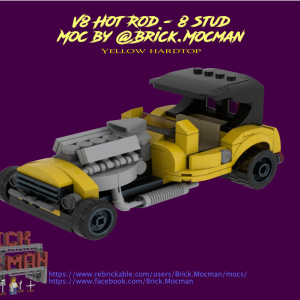 V8 HotRod 8 Stud - Yellow Hardtop instructions